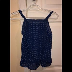 blue printed tank | ps | Girls 12